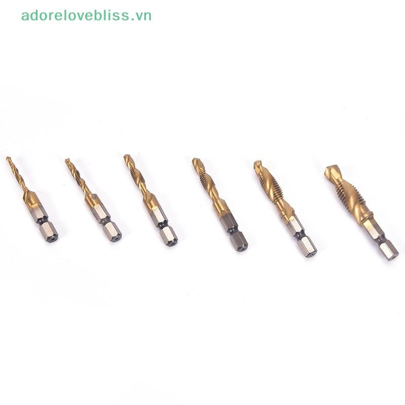 Thêm M3-M10 Chuôi lục giác Mạ titan HSS Vít tay Hệ mét Tập mũi khoan BSS