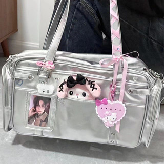 Dễ thương Laser PVC trong suốt itabag của phụ nữ Crossbody Túi