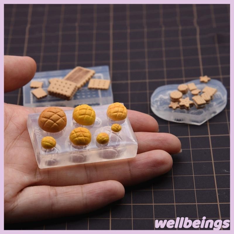 Wellb DIY Đúc Dụng Cụ Nướng Bánh Mini Món Tráng Miệng Pha Lê Nhựa Dính Khuôn Bánh Kẹo Chocolate Khuôn Silicon