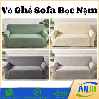 Vỏ Bọc Ghế Sofa Co Giãn Chống Bụi, Chất Liệu Jacquard Thoáng Mát, Dành Cho Sofa Hình Chữ L