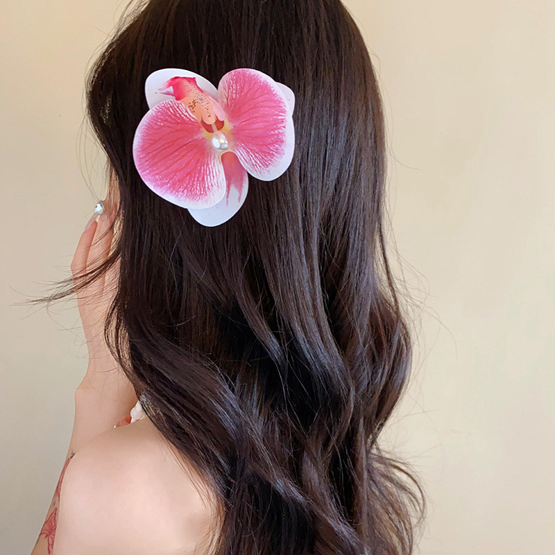 Kẹp tóc hoa ngọt ngào phong cách cá sấu, dùng hàng ngày và phù hợp làm quà tặng sang trọng cho nữ