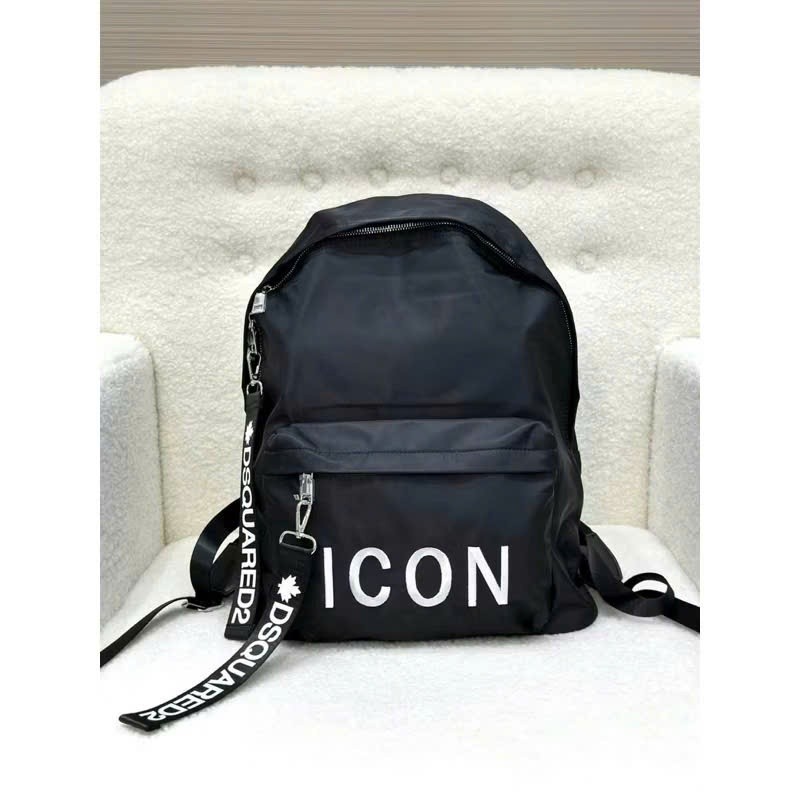 Balo I Con Mix Dây Khóa DSQ KCloset Cặp Sách Đựng Laptop Sách Vở Chất Dù Chống Nước NA752