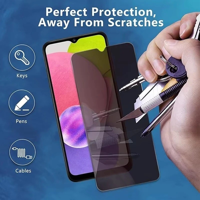Full Cover Bảo Vệ Màn Hình Riêng Tư Cho Samsung Galaxy Note 10 20 S25 S24 S23 S22 S21 S20 S10e S10 Ultra Plsu FE 5G Lite Edge Chống Gián Điệp Phim Kính Cường Lực Trong Suốt Chống Thấm Nước