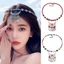 YOLOGO Bohemia Mũ, Dân Tộc Tây Tạng Trang Sức Chụp Ảnh Băng Đô, Vintage Ảnh Chống Đỡ Dây Xích Dài Đá Đỏ Làm Tóc Phụ Kiện Gypsy Nữ