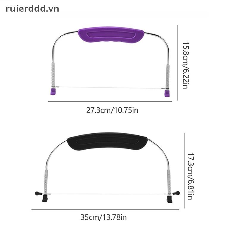 # ruierddd # Máy thái bánh mì Máy thái bánh bằng thép không gỉ có thể điều chỉnh Phụ kiện nhà bếp Máy tạo lớp bánh đơn Máy nướng Dụng cụ cắt bánh ngọt.