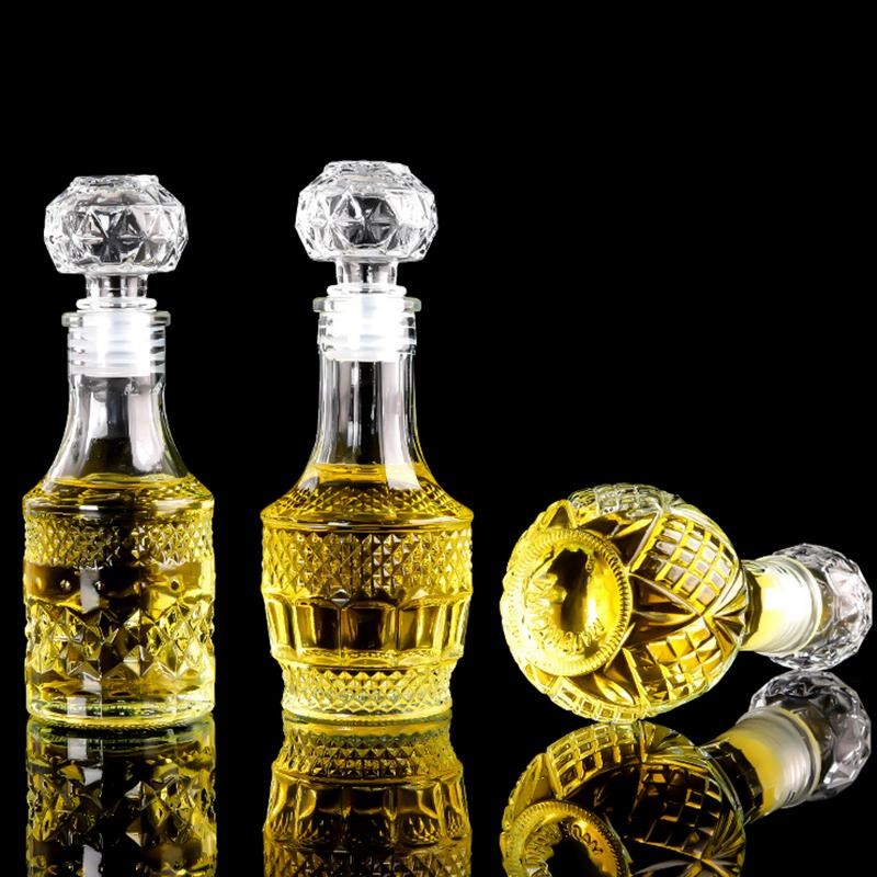 # ruierdd # 1 Chiếc Chai Rượu Whisky Tinh Thần Trống Nhỏ 50ml Chai Rượu Thủy Tinh Có Bình Đựng Vít.