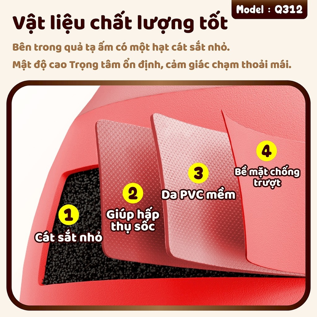 Ảnh -BG- Q312- 5KG- Tạ chuông mềm tập Squats hông và cánh tay,Tập tại nhà an toàn cho mọi người 4