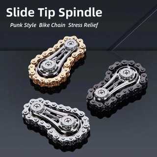 MONOSTYLE Bánh xích Fidget Spinner, Dây xích xe đạp kim loại EDC Spinner Bánh đà Con quay hồi chuyển đầu ngón tay, Phong cách Antistress Lo âu Đồ chơi Fidget bền mới lạ dành cho người lớn