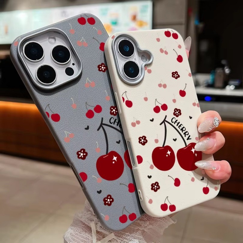 Ốp Điện Thoại Trái Cây Anh Đào Cho Tecno Spark 9 30 10 20 Pro + 10C 8C 30C GO1S GO2025 GO2024 go2022 go2021 POVA 6 NEO Bảo Vệ Ống Kính Chống Sốc