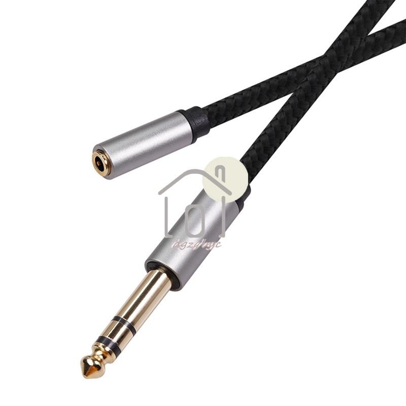 [Dgzqbyc] Bộ chuyển đổi âm thanh 6.35mm 1 / 4 Jack âm thanh nổi nữ sang 3,5mm 1 / 8 cho bộ khuếch đại, đàn Guitar, đàn Piano bàn phím, rạp hát tại nhà