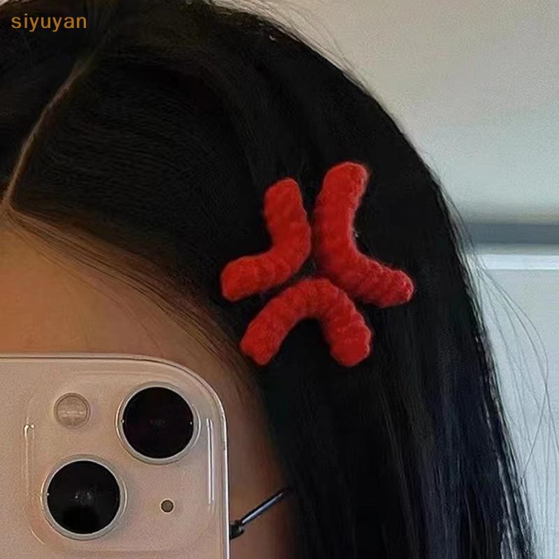 Siyuyan Biểu Hiện Handmade Kẹp Tóc Cho Nữ Cô Gái Sáng Tạo Tức Giận Kẹp Tóc Ngộ nghĩnh Bên Kẹp Đa Năng Phụ Kiện Tóc Quà Tặng VN