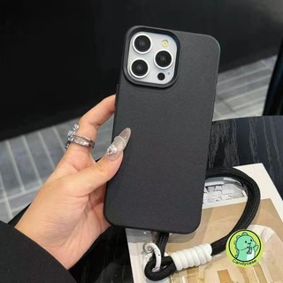 Vỏ Dây Da Hạt Cho iPhone 12 Pro Max 12 Mini 11 Pro Max XR XS Max X 8 7 6 6s Plus SE 2022 2020 Ốp lưng Mềm Chống Sốc Màu Kẹo Dễ Thương Có Dây Đeo Tay