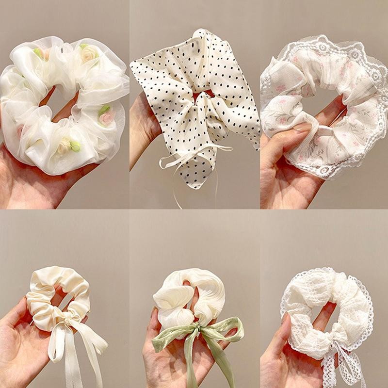 PANPIA-Thanh Lịch In Ren Cạnh Rộng Tóc Nhẫn Nữ Cô Gái Ngọt Ngào Buộc Tóc Dễ Thương Đa Năng Tóc Thời Trang Phụ Kiện Tóc HEVN