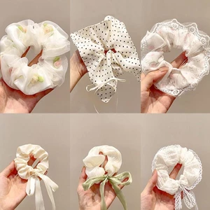 PANPIA-Thanh Lịch In Ren Cạnh Rộng Tóc Nhẫn Nữ Cô Gái Ngọt Ngào Buộc Tóc Dễ Thương Đa Năng Tóc Thời Trang Phụ Kiện Tóc HEVN