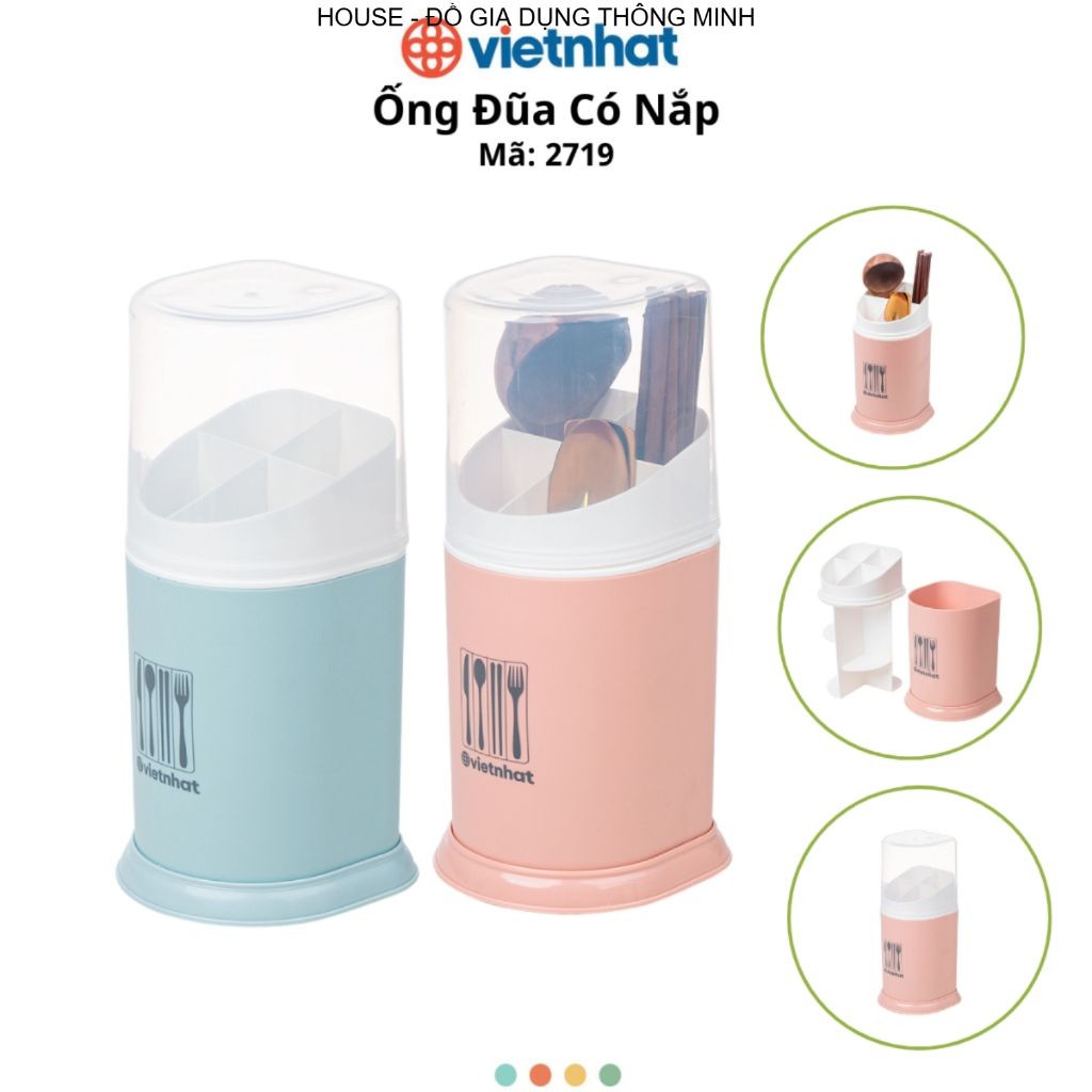 Ống Cắm Đũa Có Nắp Chính Hãng Việt Nhật (mã 2719)