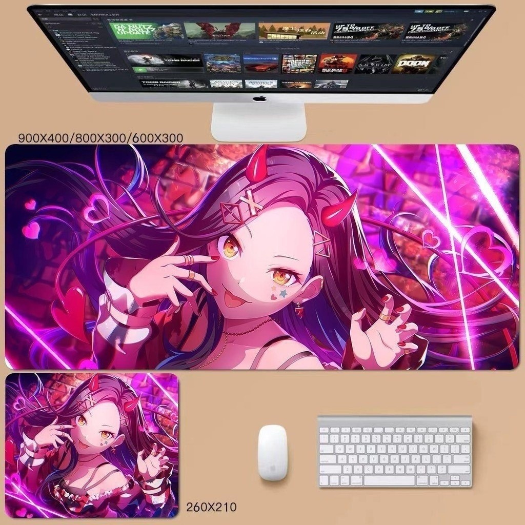 Miếng Lót Chuột Chơi Game Cho Game Thủ PJSK Project Sekai Cực Lớn Dày Bàn Phím Máy Tính Bàn Thảm Bàn Cao Su (FGC)