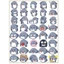 Set 40 Sticker Hình Cá Mập Con Dễ Thương Dán Trang Trí Sổ Tay, Mũ Bảo Hiểm, điện Thoại, Hộp Bút,.....