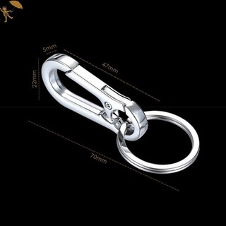 [Gou] Nam Thép Không Gỉ Bầu Khóa Móc Khóa Thắt Lưng Kẹp Chống Mất Khóa Treo VN
