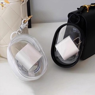 [GOU] Túi ngoài trời trong suốt nhiều màu Túi trong suốt Trang trí Hộp bí ẩn Hộp trưng bày búp bê PVC Hộp sắp xếp Ví dây kéo đôi VN
