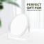 Gương phóng đại DELMER 5x, có chân đế Gương mỹ phẩm để bàn hai mặt, Acrylic linh hoạt đa năng 360° Bàn xoay trang điểm gương trang điểm