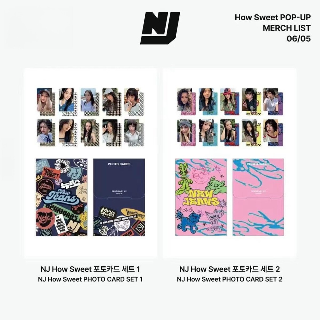 Nwjns Bộ Photocard Store POP-UP ngọt ngào như thế nào được niêm phong hoàn toàn mới