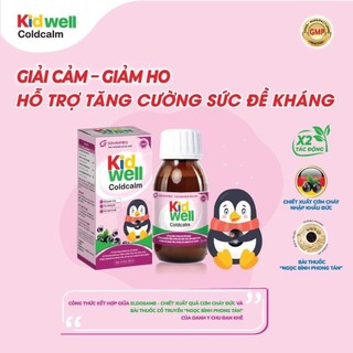 Siro giảm ho - giải cảm cho bé Kid Well ColdCalm lọ 120ml