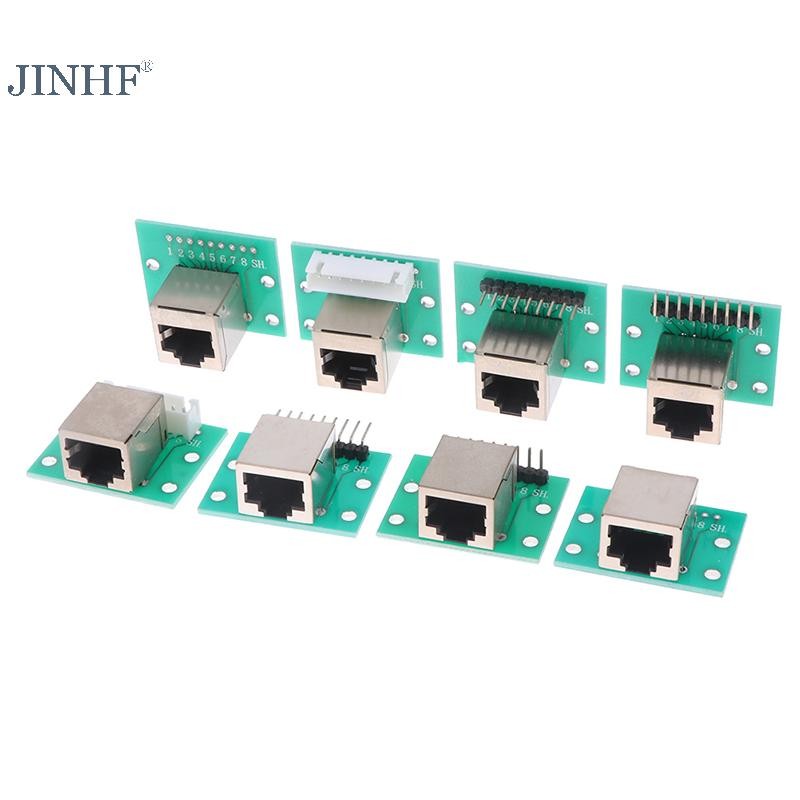 Jinhf 1 Chiếc RJ45 Adapter Board XH2.54 Giao Diện Mạng + Breakout Board + Pin Header HOT