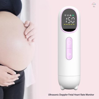 Máy đo nhịp tim thai nhi siêu âm Doppler siêu âm gia đình Máy dò tim cho bé Máy đo nhịp tim thai nhi Doppler Không bức xạ với màn hình LED đầu dò kép để chăm sóc bà bầu