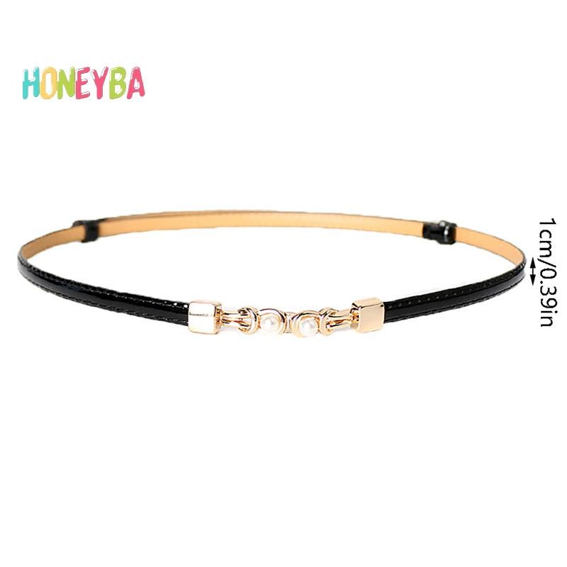 < Honeyba > Thắt Lưng Mỏng Có Thể Điều Chỉnh Cho Nữ Thời Trang Thiết Kế Phong Cách Skinny Áo Khoác Đầm Thắt Lưng Nữ