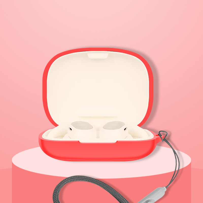 Dành Cho Baseus Eli 10i Fit Open-Ear Ốp Lưng Silicon Màu Trơn Vỏ Bảo Vệ Tai Nghe Chống Sốc Bảo Vệ Tay Mềm Tai Nghe Nhét Tai Da