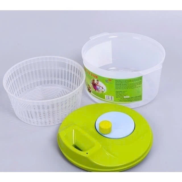 Bộ rổ quay ráo nước rau củ quả loại lớn 3 lít , an toàn- Rổ Quay Rau ...