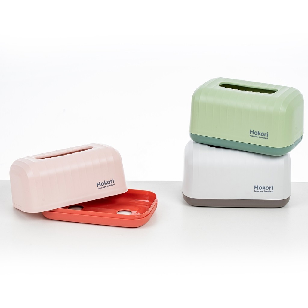 Hộp đựng giấy chữ nhật HOKORI nhựa VIỆT NHẬT cao cấp - Đựng giấy ăn, giấy vệ sinh - Chính hãng 2705