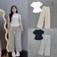 Sét Bộ Quần Ống Rộng Kẻ Sọc + Mix Áo Croptop Tăm Trơn dáng bassic-THU BIO98