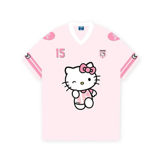 Áo Thun, Áo Phông Kiểu Cổ V Bóng Đá Xinh Xắn Kitty Ball