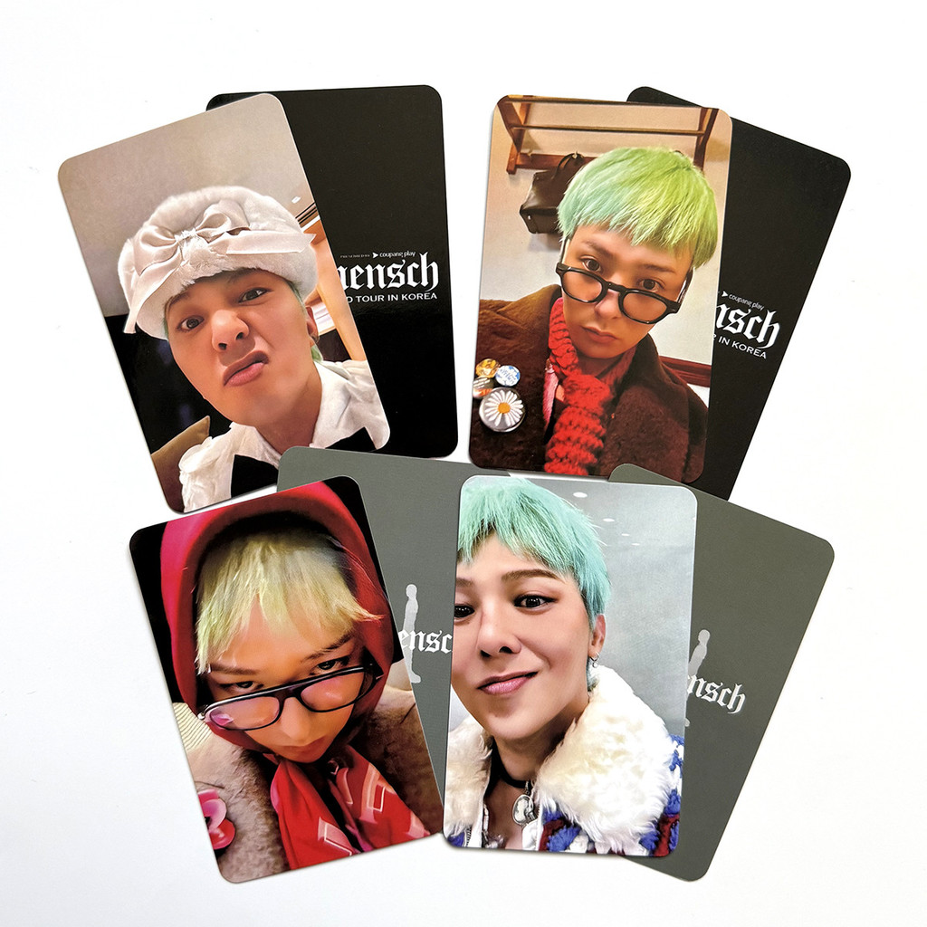 PS1 4 Cái / bộ G-DRAGON Ubermensch LOMO Card FAM ZONE Buổi Hòa Nhạc Bưu Thiếp Bộ Sưu Tập Ngôi Sao Ngoại Vi SP1
