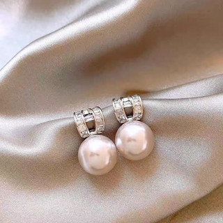 Phong Cách Pháp Kim Cương Đính Kim Cương Bông Tai Ngọc Trai Thời Trang Sang Trọng Nữ Niche Bông Tai Ánh Sáng Sang Trọng Cao Cấp Phí
