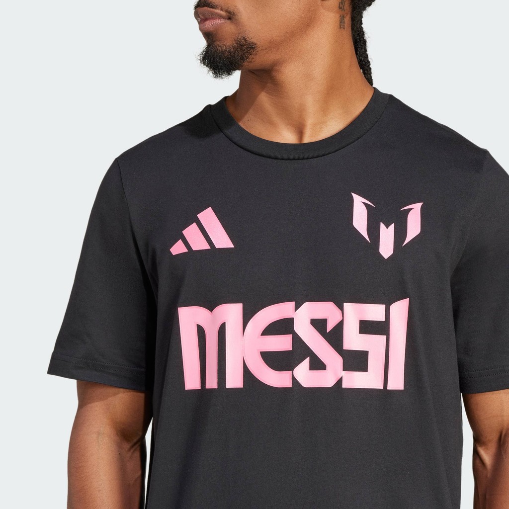 adidas Football Messi Name and Number Graphic Tee Men Black JM3551 | BigBuy360 - bigbuy360.vn