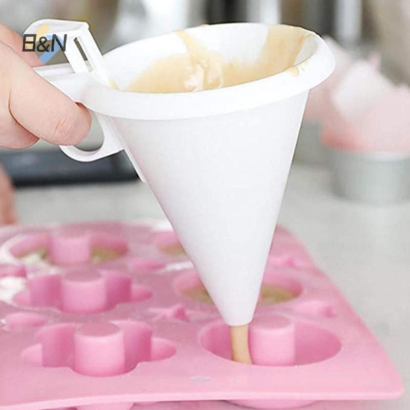B & N Phễu cầm tay có thể điều chỉnh Khuôn làm bánh kẹo sô cô la Kem làm bánh ngọt Bánh quy Cupcake Pancake Maker Cung cấp làm bánh nhà bếp.