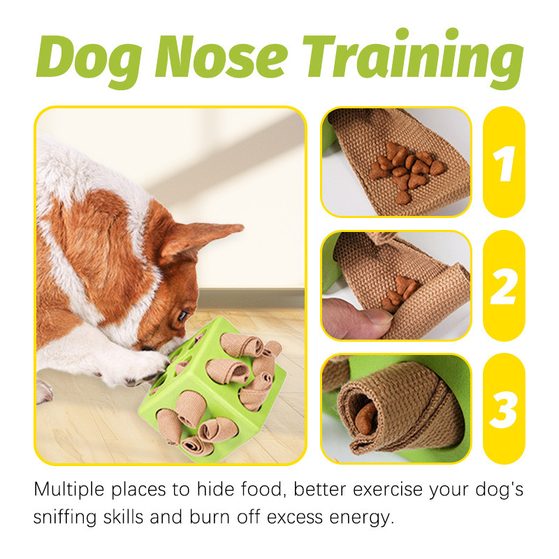 Doglemi Sáng Tạo Đồ Chơi Cho Chó Tương Tác Xếp Hình Thú Cưng Nhai Đồ Chơi Ăn Chậm Đánh Hơi Huấn Luyện Làm Sạch Răng Cho Chó Con Trò Chơi Phụ Kiện