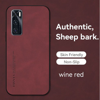 VIVO V20SE V2022 V2023 Y70 V20 SE Vỏ chống rơi và hấp thụ sốc làm bằng da cừu chất lượng cao và vỏ cứng thân thiện với da