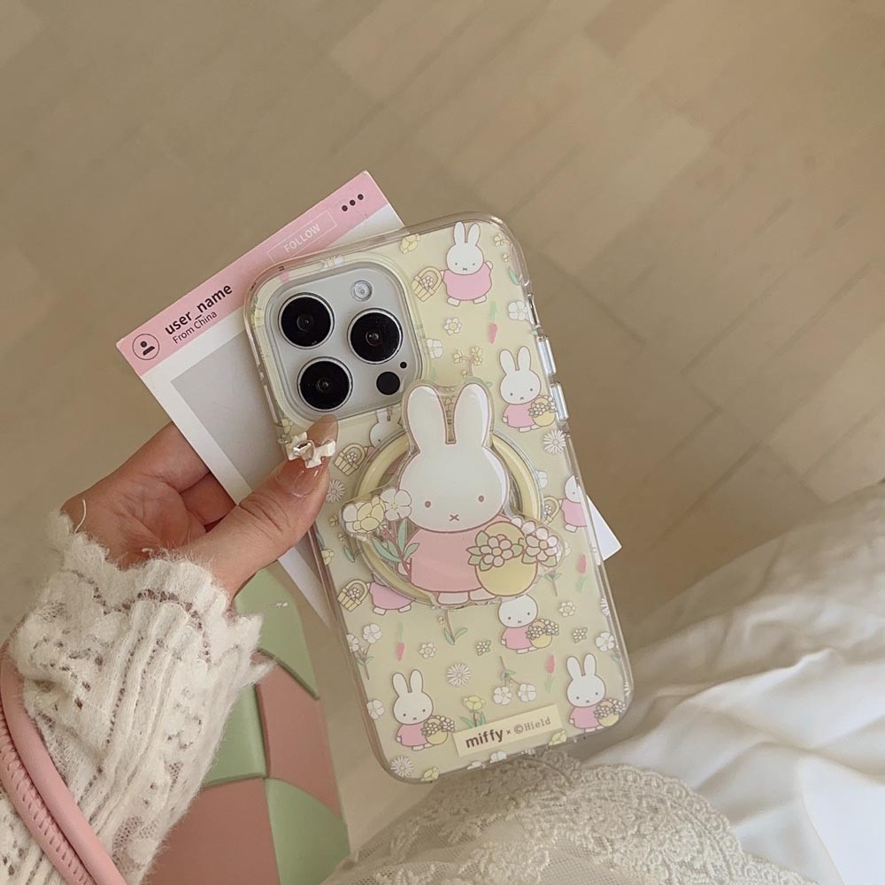 Ốp Lưng Cứng Tương Thích Với iPhone 13 13Pro 13ProMax 14 14Pro 14ProMax 15 15Pro 15ProMax 16 16Pro 16ProMax 17 17Pro 17ProMax Ốp Nam Châm Họa Tiết Thỏ Thơm