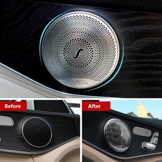 LOOKSHOW 4 Loa Âm Thanh Ô Tô Có Viền Ô Tô Cửa Nội Thất Đúc Cho Xe Mercedes Benz E200 E220 E300 E350 W213 C180 C200 C220 C250 W205 GLC F5K9