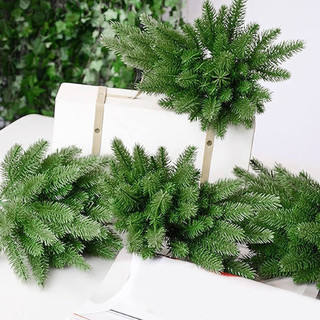 30 Chiếc Cây Nhân Tạo Giả Nhánh Thông Ba Mặt 3D Nhánh Kim Thông Hai Mặt DIY Phụ Kiện Trang Trí Cho Cây Giáng Sinh