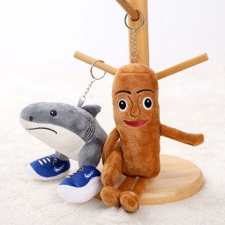 Ý Brainrot Móc Khóa Plushie Tung Tung Tung Sahur, Brainrot Đồ Chơi Tralalero Tralalala Mặt Dây Chuyền Sang Trọng Vòng Chìa Khóa