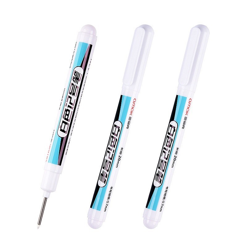【COD】Bút Đánh Dấu Ngòi Dài 20mm – Dùng Cho Gỗ, Cơ Khí, Xây Dựng, Đánh Dấu Lỗ Khoan Sâu, Khô Nhanh, Không Lem