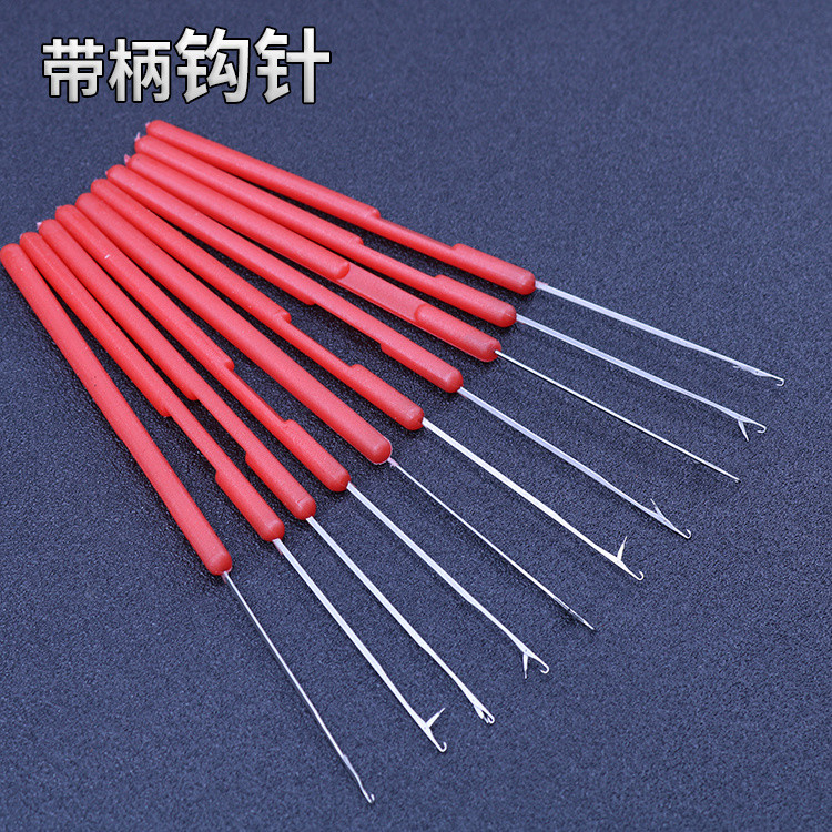 Tay Cầm Bằng Nhựa Móc Beader Ren Kích Thước Nhỏ Móc Lưỡi Khe Cắm Kim Tay Đan Áo Len Ren Dây Kim T