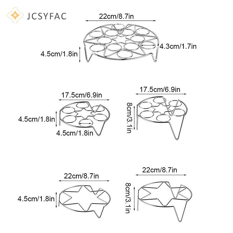 JCSYFAC al Giá Hấp Inox Đa Năng, Hấp Bánh Bao, Hấp Trứng, Phụ Kiện Nấu Ăn Mới
