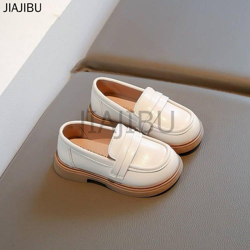 Giày Trẻ Em Thời Trang Korean Fashion Brown Platform Mary Jane Shoes Giày Đi Học Màu Đen Giày Công Chúa Cosplay Màu Be Dễ Thương Cho Bé Gái British Casual Soft Sole Lolita Doll Shoes Giày Lười Kéo Mũi Tròn Chống Trượt Giày Da Nhỏ Giày Nhảy Giày Búp Bê
