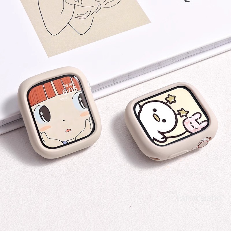 Kẹo Silicon Cho Apple Watch S11 Case Ultra 2 46mm 42mm 49mm 45mm 44mm 41 / 40mm Phụ Kiện Bảo Vệ Mềm Cho IWatch Series 10 9 8 Se 7 6 5 4 3