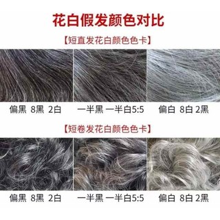 Người Cao Tuổi Trung Niên Bố Ngắn Thẳng Hiệu Suất Tóc Giả Tóc Giả Hiệu Suất Tóc Trắng Người Cao Tuổi Mũ Nam Trắng Tóc Giả Tóc Thật